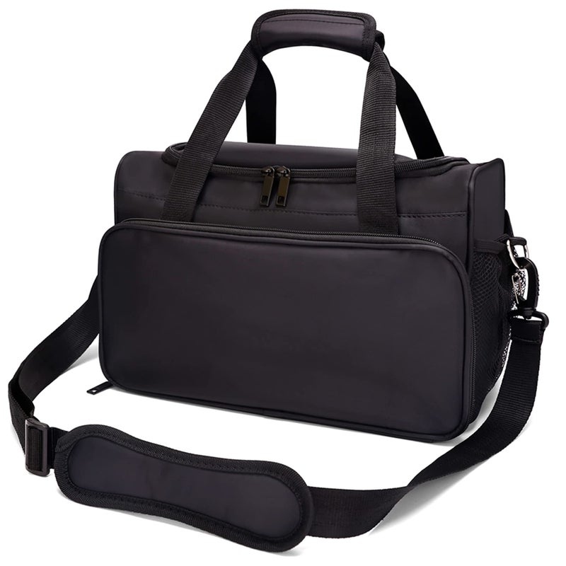 Barber Hairdressing Bag for Solon Tools Bag Makeup Cosmetics Portable Handbag Hair Stylist and Beauty Artist Travel Large Storage BagBlack