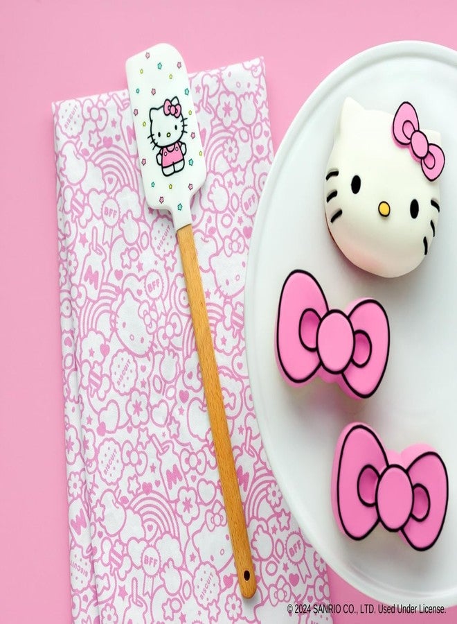 Handstand Kitchen Hello Kitty Sweet BFF Print Cotton Kitchen Towel and Spatula Set - Image 4