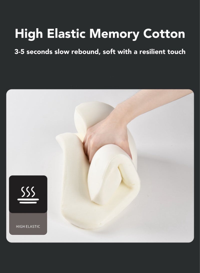 MARCAN Car Lumbar Support Pillow,Memory Foam Lumbar Support Pillow for Back Pain Relief,Ergonomic Design 3D Spine Back Support Pillow(1Pcs，Coffee) - Image 4