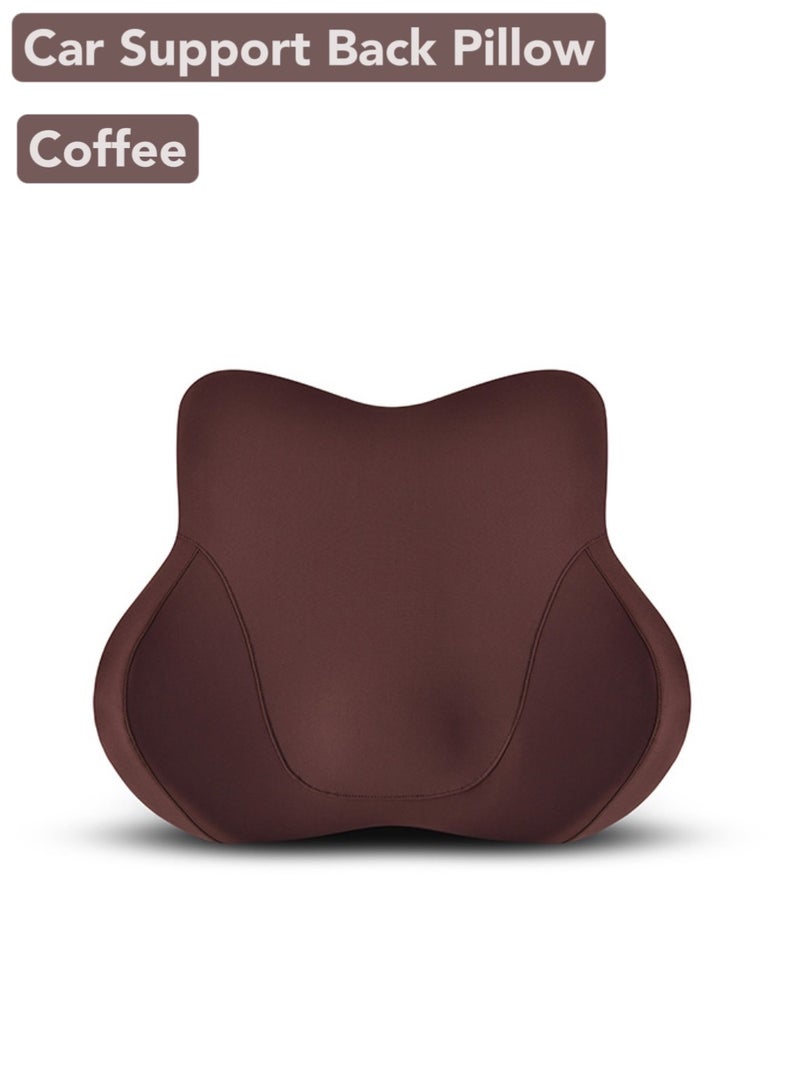 MARCAN Car Lumbar Support Pillow,Memory Foam Lumbar Support Pillow for Back Pain Relief,Ergonomic Design 3D Spine Back Support Pillow(1Pcs，Coffee) - Image 2