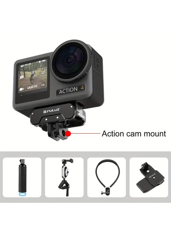 Magnetic Quick Release Metal Base For Action 5 Pro 4 3 Durable Aluminum Alloy Secure Locking Black - Image 4
