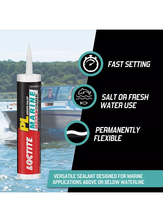 Loctite PL Marine Fast Cure Adhesive Sealant, 3 Ounce Squeeze Tube (2020627) (Packaging May Vary) - Image 4