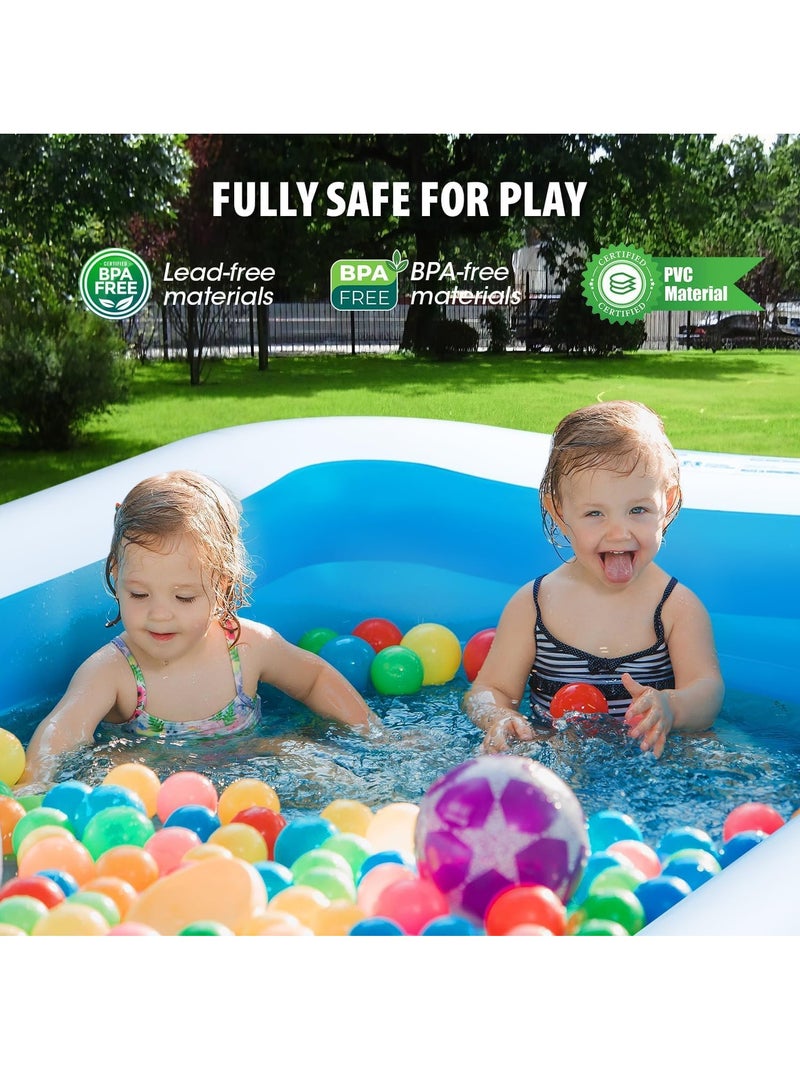 Inflatable Swimming Pool Large Blow up Pool Above Ground Swimming Pool for Family Pools for Kid 120.07 x 72.04 x 22.04" Full-Sized Inflatable Pool for Toddler for Outdoors Backyard - Image 5