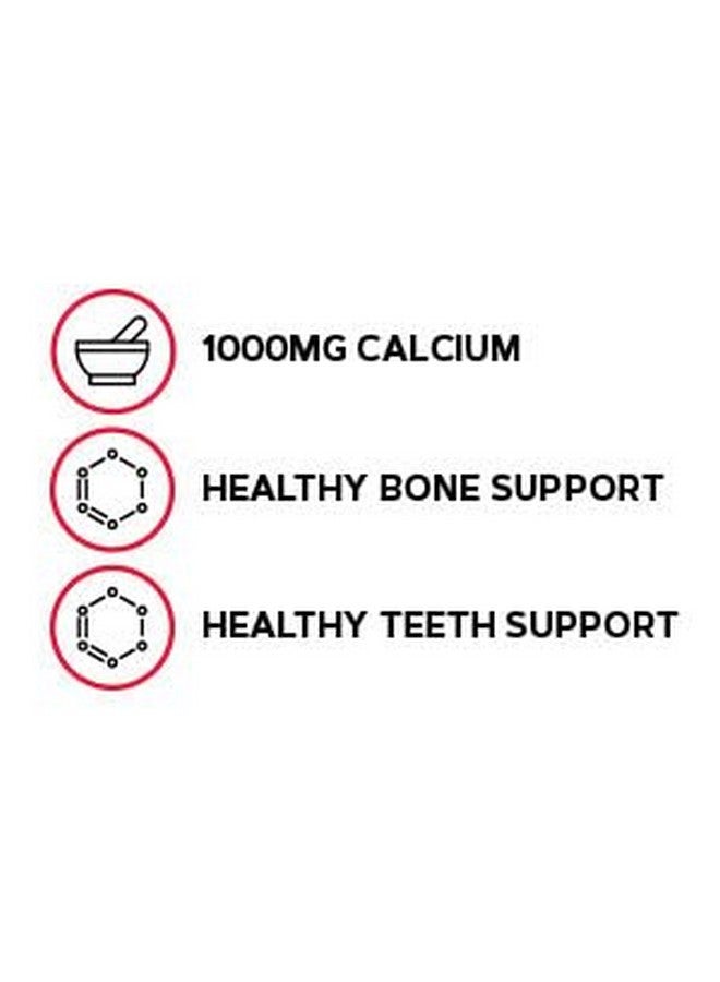 GNC جي إن سي سترات الكالسيوم 1000 ملغ، 180 قرص نباتي - Image 3