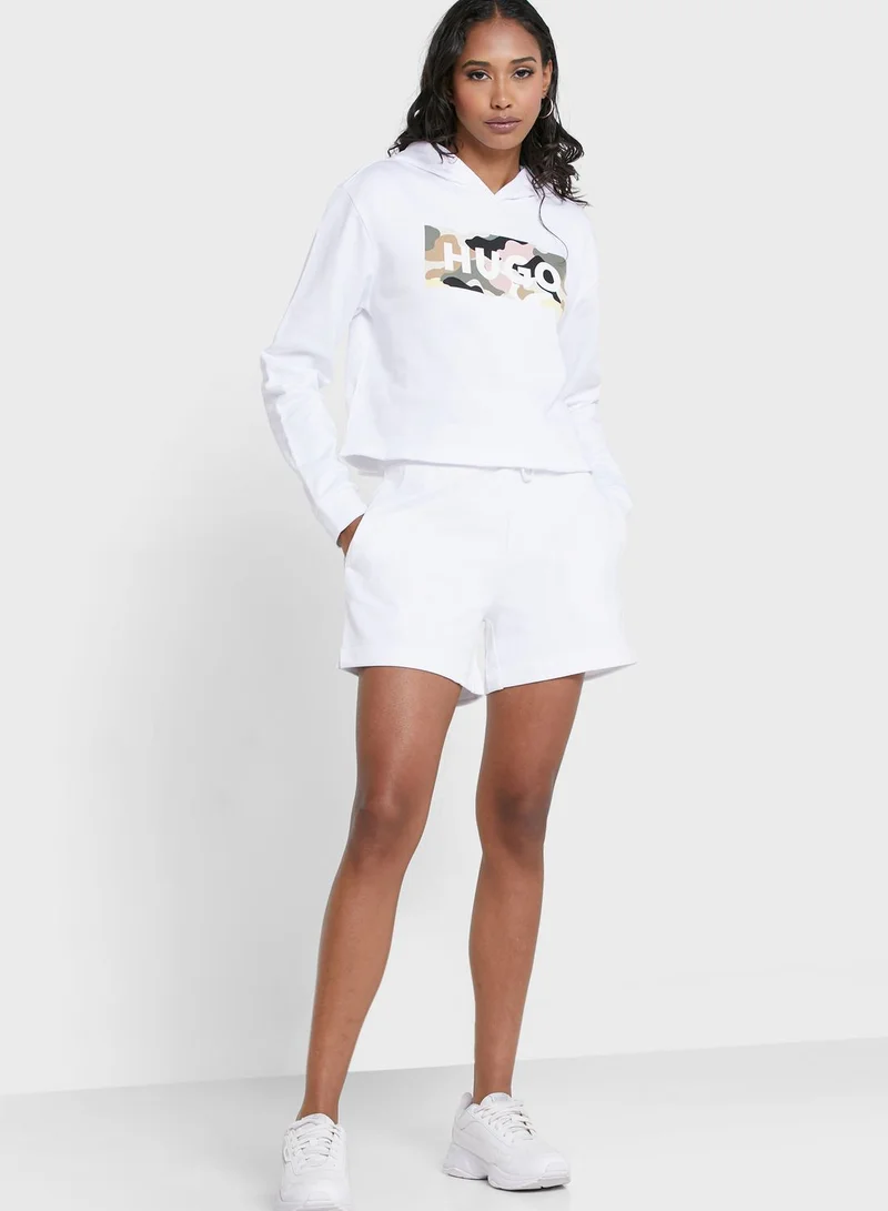 HUGO High Waist Mini Shorts