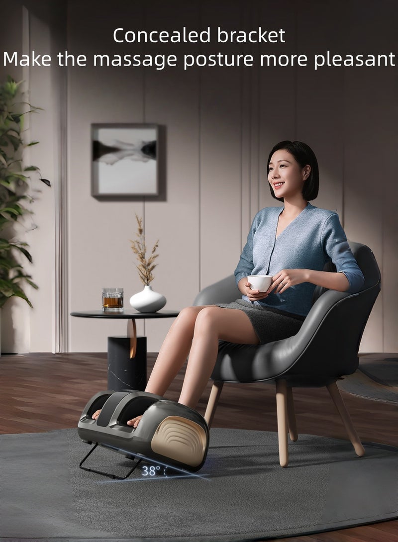 EzzySo مدلك القدم مع تدليك عميق وعلاج ضغط الهواء يوفر تدليك للقدم والساقين يخفف من آلام العضلات المتعبة وتدليك الأنسجة العميقة للقدم لتخفيف الألم يعزز الدورة الدموية، استرخاء للاستخدام في المنزل أو المكتب - Image 5