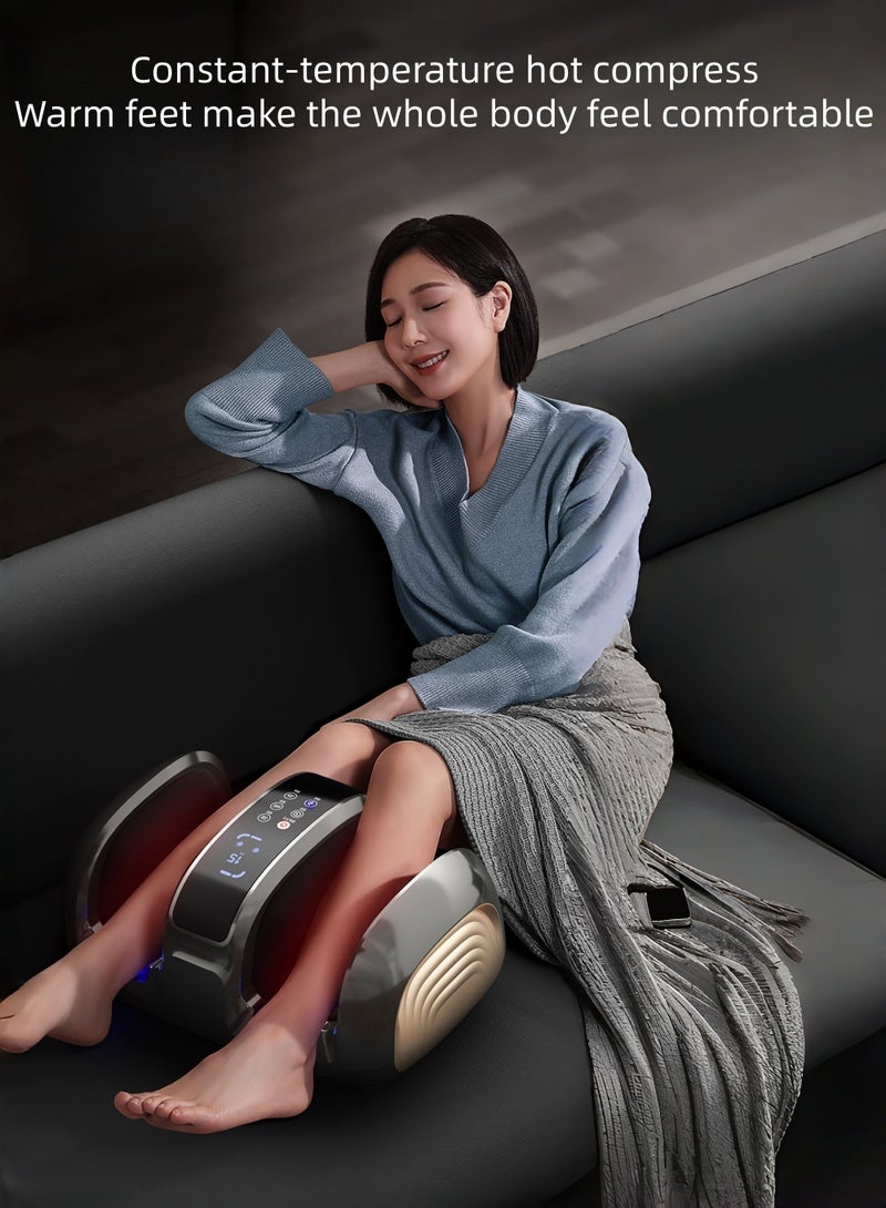 EzzySo مدلك القدم مع تدليك عميق وعلاج ضغط الهواء يوفر تدليك للقدم والساقين يخفف من آلام العضلات المتعبة وتدليك الأنسجة العميقة للقدم لتخفيف الألم يعزز الدورة الدموية، استرخاء للاستخدام في المنزل أو المكتب - Image 4