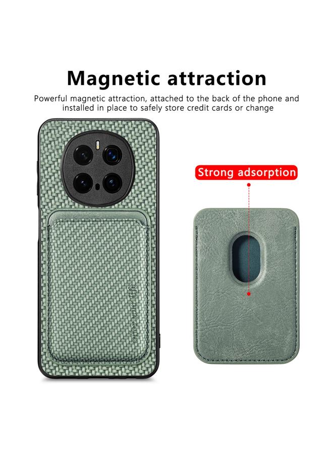 S-TOP Case For Honor Magic 7 Pro Carbon Fiber Leather Card Magsafe Phone Case - Image 2