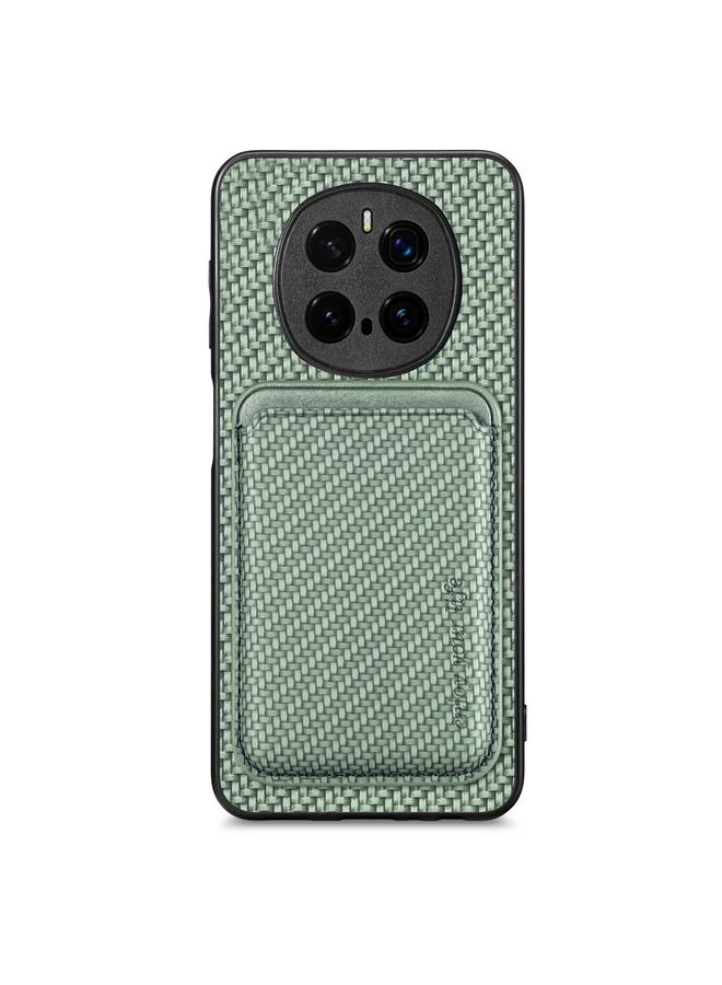 S-TOP Case For Honor Magic 7 Pro Carbon Fiber Leather Card Magsafe Phone Case - Image 1