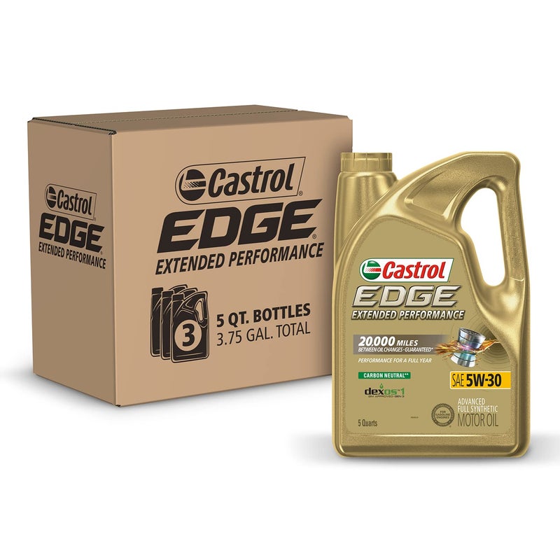 Castrol Edge Extended Performance 5W-30 Advanced Full Synthetic Motor Oil, 5 Quarts, Pack of 3 - Image 4