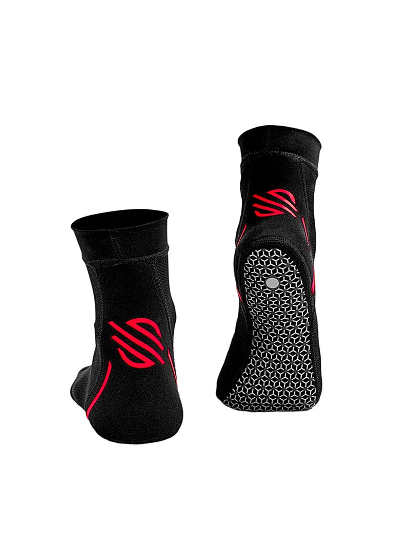 Sanabul  New Item Foot Grip Socks For Men & Women | Mma, Kickboxing, Wrestling, Pilates, Yoga Anti Slip Socks, Non Slip Socks (Large/X-Large, Red)  - Image 3
