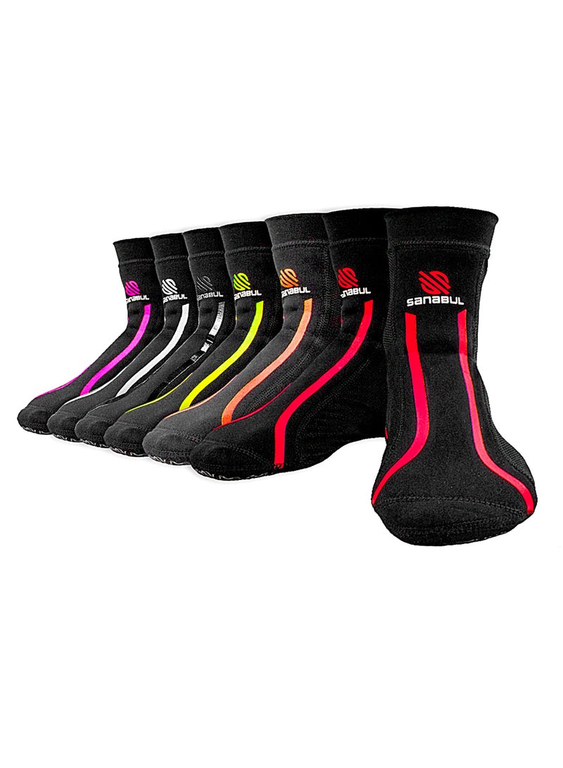Sanabul  New Item Foot Grip Socks For Men & Women | Mma, Kickboxing, Wrestling, Pilates, Yoga Anti Slip Socks, Non Slip Socks (Large/X-Large, Red)  - Image 4