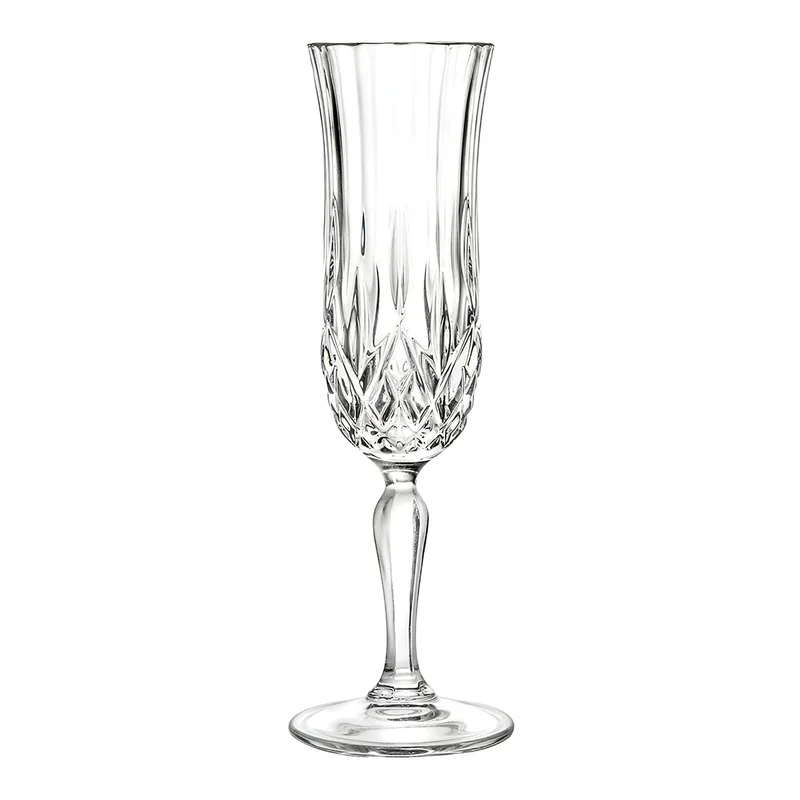 Simply Kitchen Set Of 6 Opera Flute Glasses Transparent