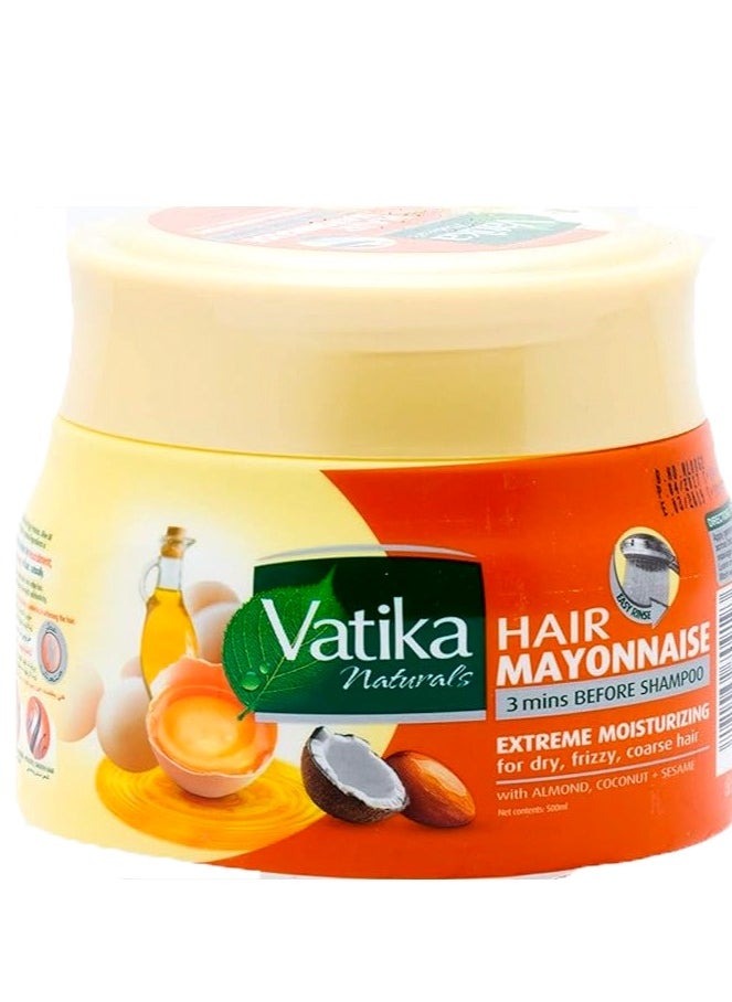 VATIKA - VATIKA Hair Mayonnaise With Almond, Coconut, Sesame 500 ML - Image 1