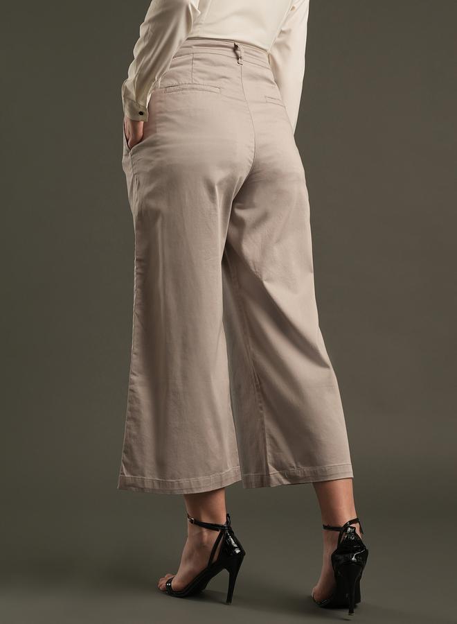Globus Satin Stretchable Mid-Rise Relaxed Fit Trousers - Image 4
