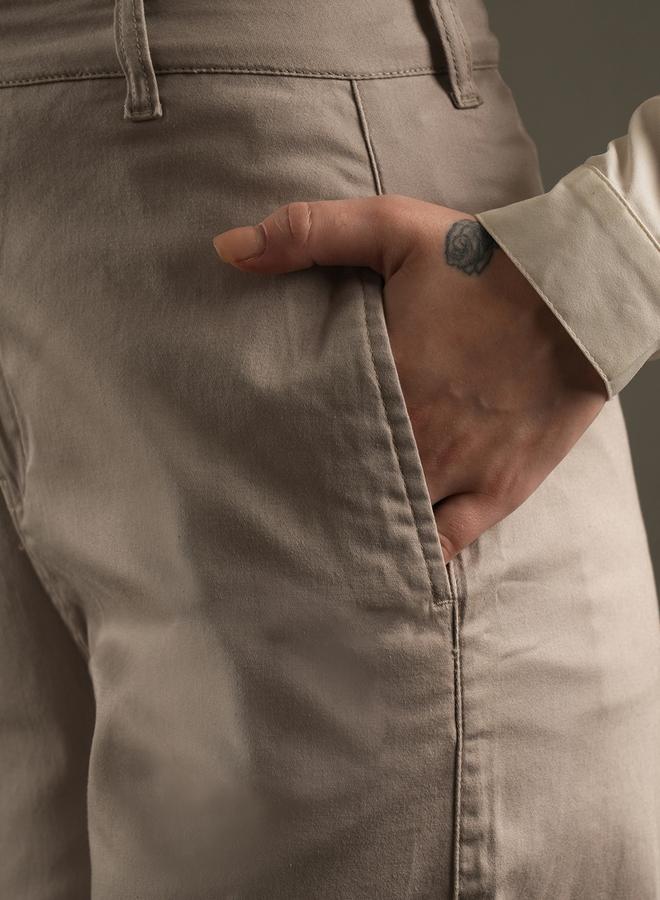 Globus Satin Stretchable Mid-Rise Relaxed Fit Trousers - Image 5