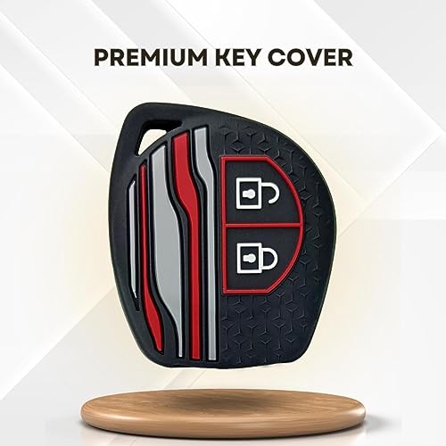 KEYCEPT Tristar Key Cover for Suzuki Swift, Dzire, Ertiga, Baleno, Grand Vitara, Celerio, WagonR, Brezza, Scross, Fronx, Jimny, Ignis (2 Button Remote Key)(Type 6, Black) - Image 4