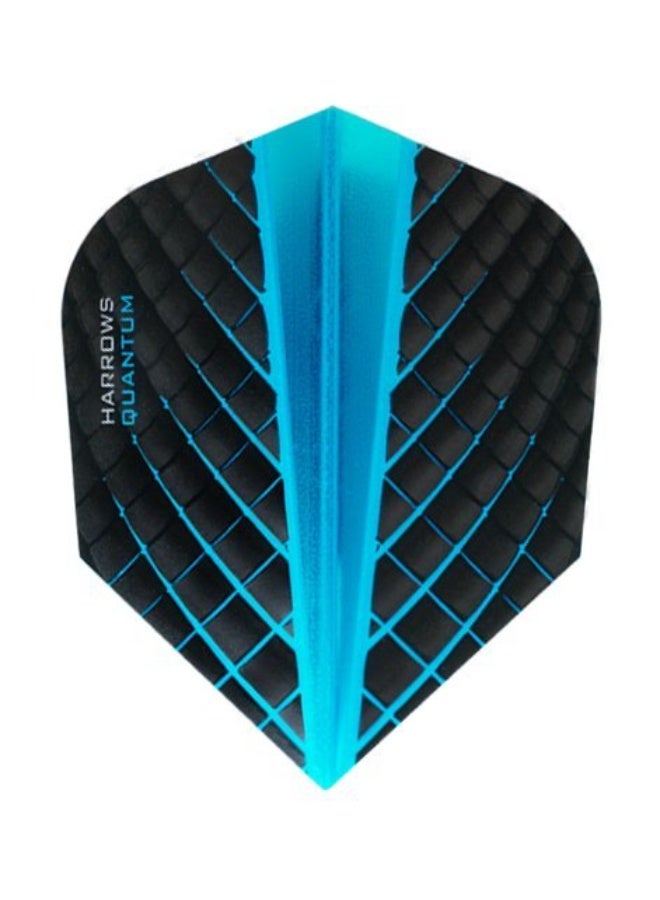 Harrows Quantum Dart Flights FB680 Blue/Aqua – Premium Standard Shape Flights for Enhanced Accuracy, Stability & Control