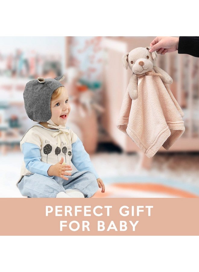 Pro Goleem Dog Security Blanket Brown Soft Puppy Lovey for Boys and Girls Unisex Lovie Baby Gifts for Toddler and Infant Snuggle Toy Stuffed Animal 16 Inch - Image 2