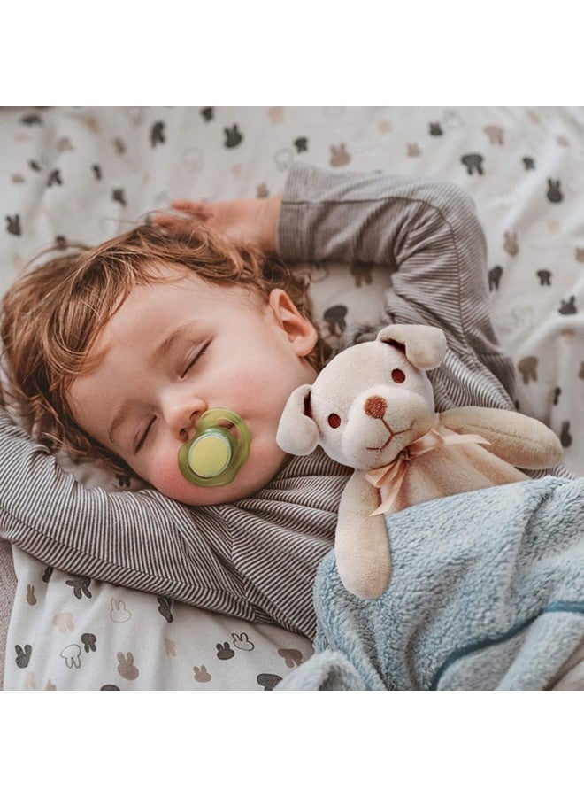 Pro Goleem Dog Security Blanket Brown Soft Puppy Lovey for Boys and Girls Unisex Lovie Baby Gifts for Toddler and Infant Snuggle Toy Stuffed Animal 16 Inch - Image 1