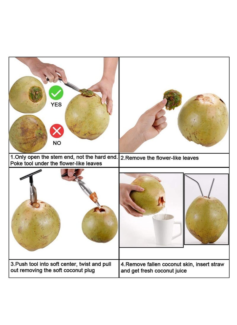 Accessorize Kingdom - Coconut Opener Tool, Coconut Driller, Coconut Opener Machine, Coconut Opener Knife, Coconut Water Opener-(6.4 X 3.2 X 0.9 in) (Pack- 1) - Image 1
