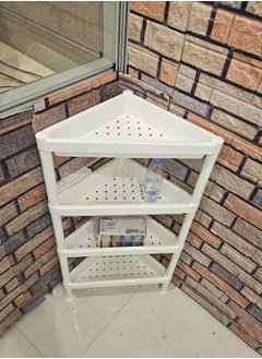 co arma Plastic corner shelving unit with high stability and durability, 4 floors  - Image 4