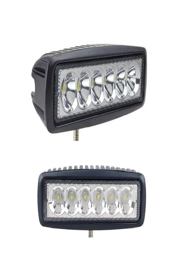 A2D مجموعة مصابيح A2D 6000k 6LED فائقة السطوع من نوع Cree للدراجات النارية، لون أبيض، قطعتان، مناسبة لدراجات TVS Fiero FX - Image 1