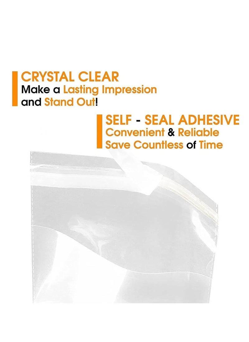 MARKQ 16 X 22 inches Clear Resealable Poly Mailers Bag, Self-Sealing Plastic Cellophane Bags for Packaging, Clothing, Pants, A4 Documents, Photos  - Image 2