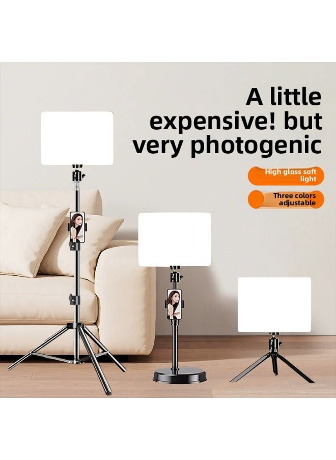 Generic - Professional Live Shooting Fill Light Live Room Photo Soft Light Beauty Photography Lamp Desktop 11 Inch Square Flat Lamp-Specifications:[Square Lamp] ( 11inch Single Lamp) - Image 1