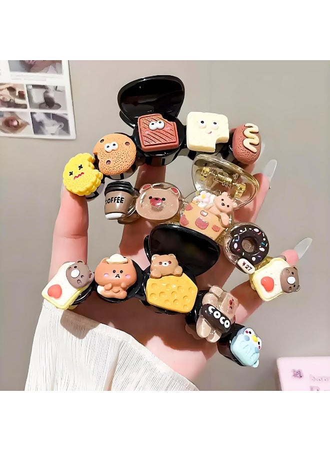 Bukela 3Pcs Large Hair Clips for Women and Girls - Fun Claw Clips for Thin or Thick Hair, 4“ Nonslip Jaw Clips, Cute Hair Accessories Gifts (Blick) - Image 2