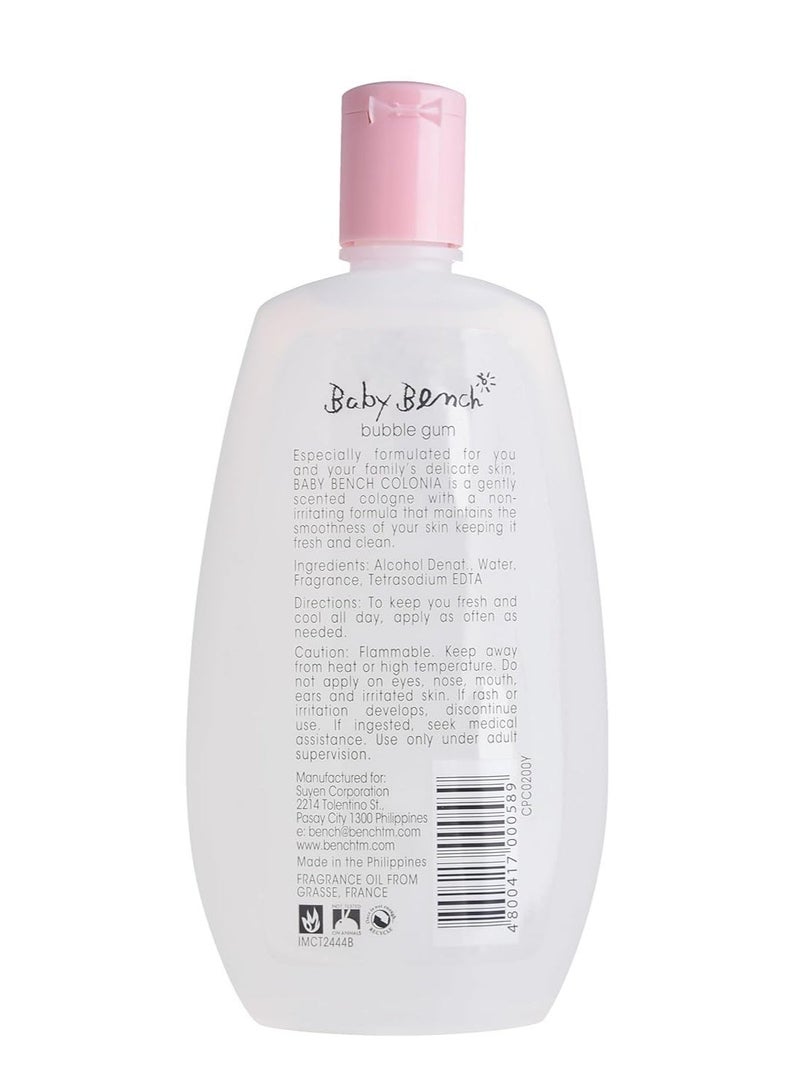 Baby Bench Cologne Bubble Gum 200ml - Image 3