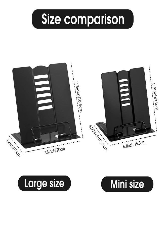 Honagu Small Book Stand Book Holder Metal Desk Stand for Reading Hands Free, Adjustable Cookbook Documents Holder, Portable for Music Books, Textbook, Recipe, Tablet, Ipad, Great Gifts (White) - Image 5