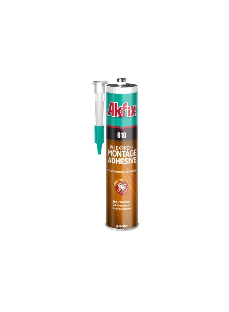 Akfix 610 PU Express Montage Adhesive Transparent - Image 1