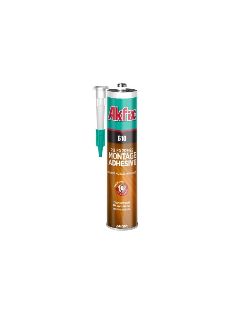 Akfix 610 PU Express Montage Adhesive Transparent - Image 2