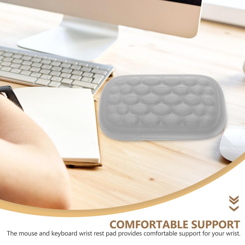 Memory Foam Wrist Rest Pad for Keyboard and Mouse with Non Slip Base Office Gaming Ergonomic Support - Image 4