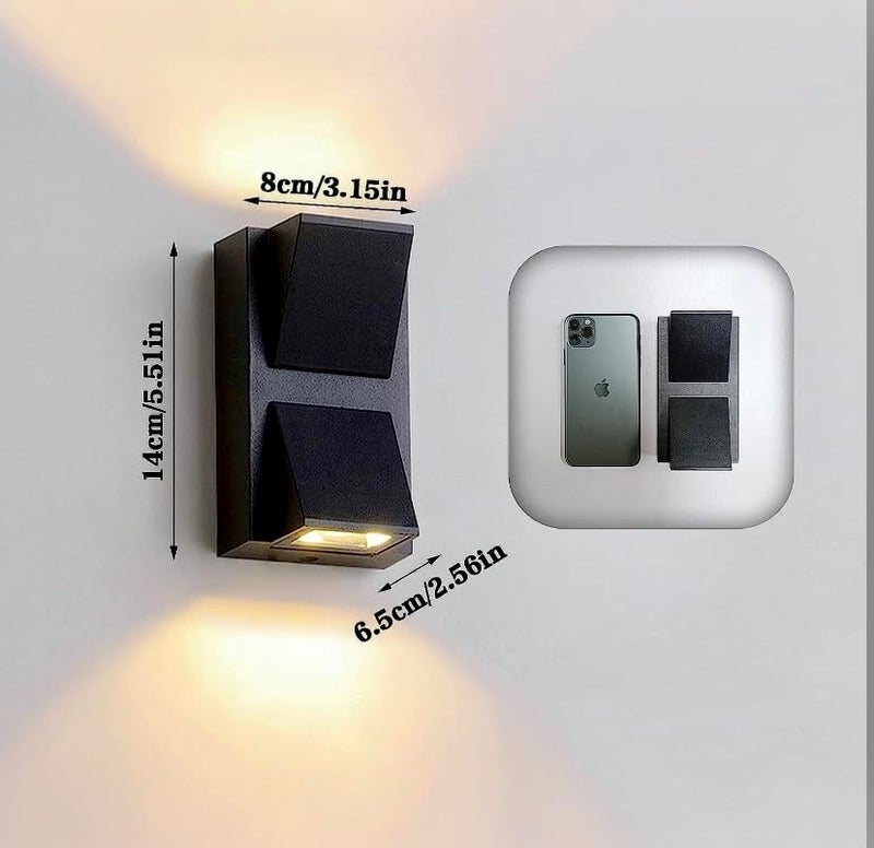 Lumina Waterproof LED Wall Lights for Indoor and Outdoor Decorative Wall Lamps Brighten Up Your Home with Stylish LED Wall Lighting 2-Way Wall Lights for Living Room, Bedroom, Staircase. Elevation. - Image 4