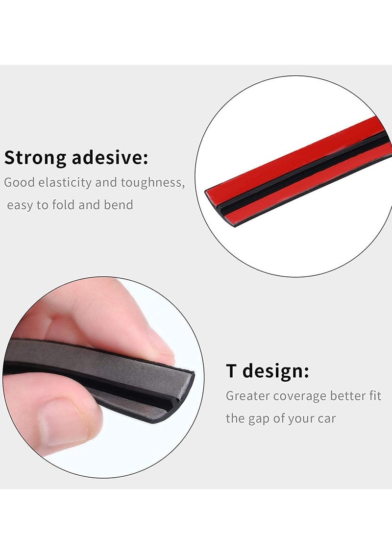 Y&D - Car Sealing Strip of Windshield Weather Rubber Front T Shape Automotive Door for Truck Window Decor (14MM-16FT) - Image 1