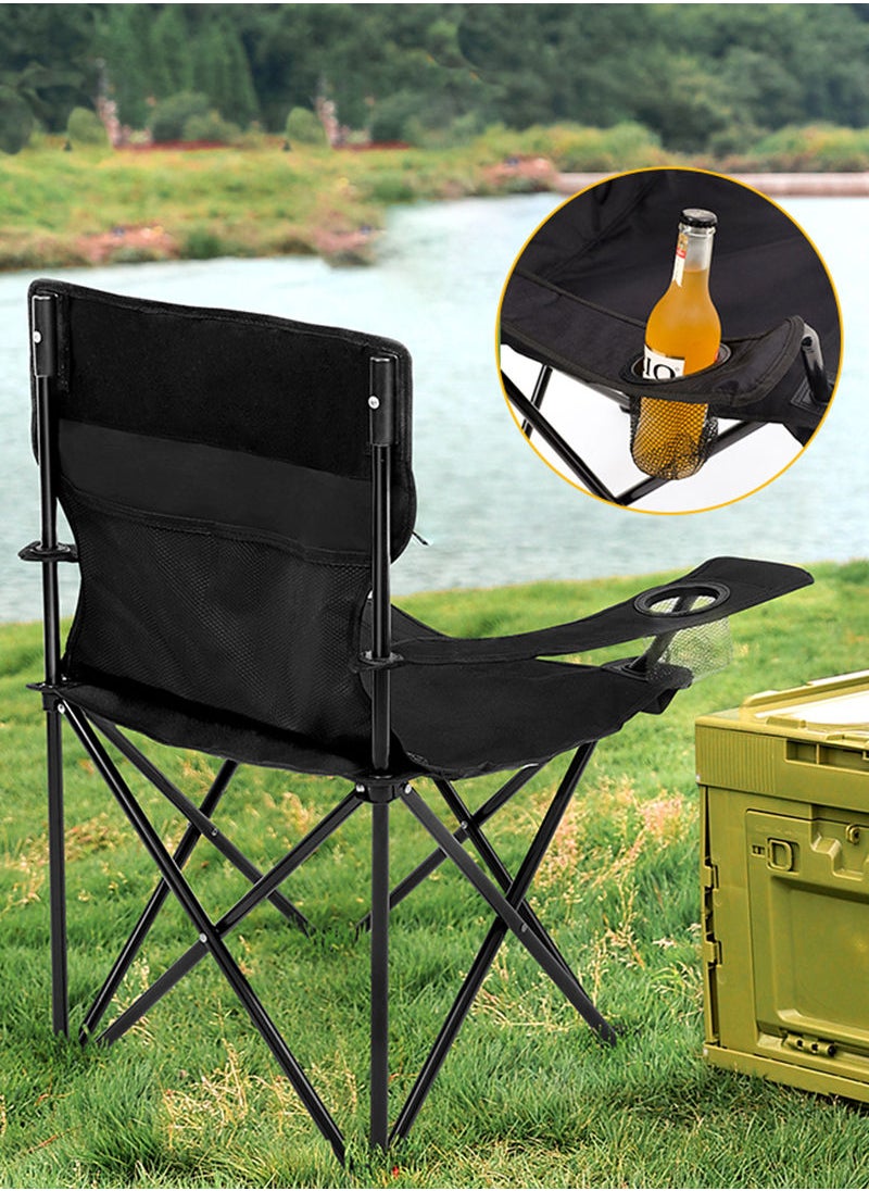 Outdoor Camping Portable Folding Chair with Arms 50*50*80CM