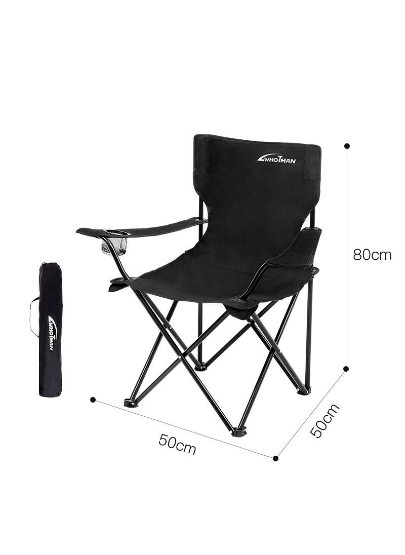 Outdoor Camping Portable Folding Chair with Arms 50*50*80CM