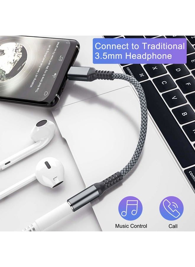 Elebase iPhone 16 16e 15 Headphone Aux Adapter,USB-C to 3.5mm Audio Converter,Type C to 1/8 Inch Jack for Apple 15 Pro Max Plus,Samsung Galaxy S25 S24 S23,iPad 10 10th,Air 4th 5 5th Mini 6th 7 7th Gen - Image 2