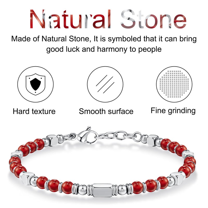 SIUMAL Beaded Bracelets for Women - Silver and Gold Boho Bracelets, Trendy Jewelry Gifts for Lover, Mom, Friends - Image 4