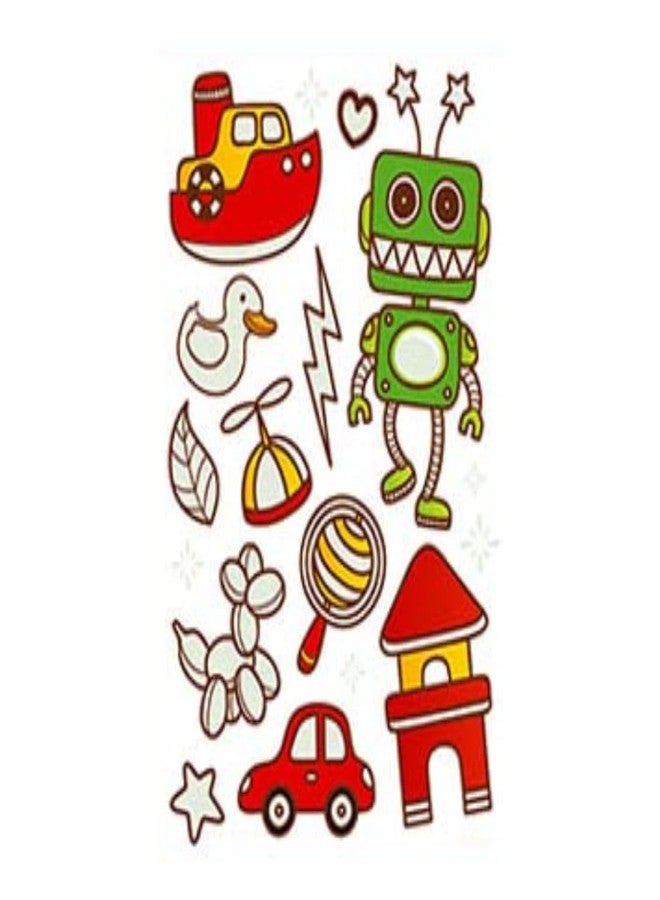 Tatmods Robort Toys Kids 11 Styles Tattoos for Kids, Ship/Roborts Temporary Tattoos Stickers with for Boys and Girls, Party Supplies Gifts - Image 3