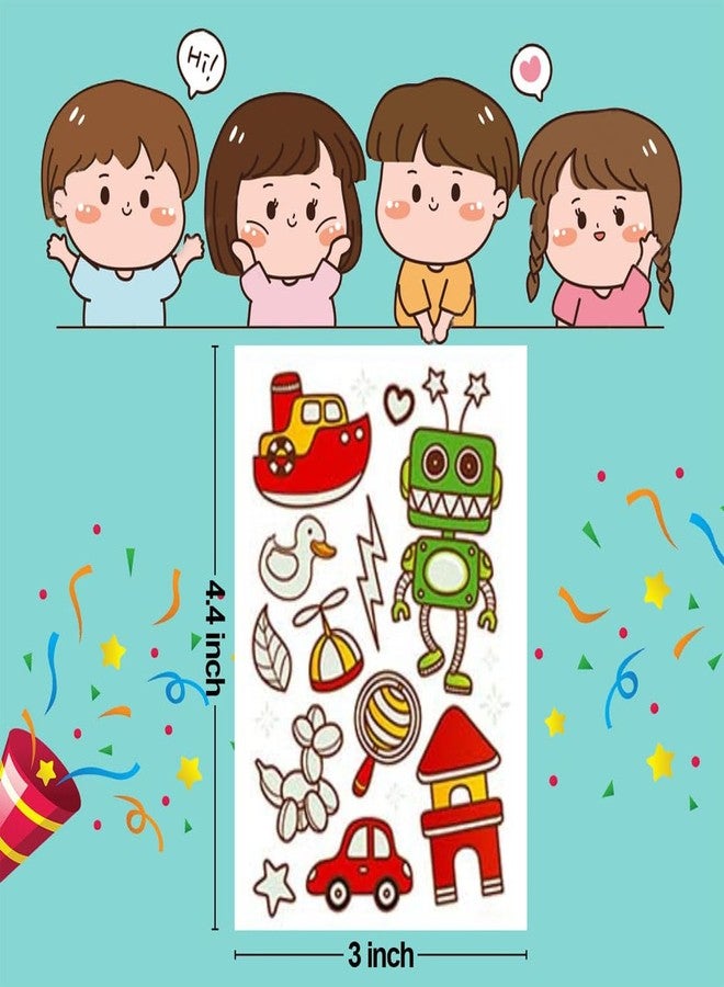 Tatmods Robort Toys Kids 11 Styles Tattoos for Kids, Ship/Roborts Temporary Tattoos Stickers with for Boys and Girls, Party Supplies Gifts - Image 4