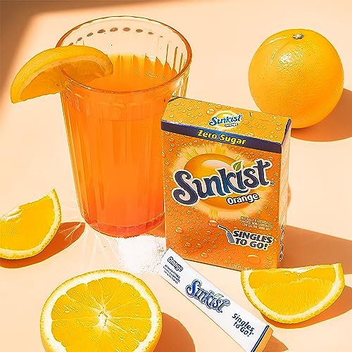 SINGLES TO GO! Sunkist Soda Variety Pack, Singles To Go Orange, Strawberry, Grape and Peach (40 Total Sticks) - Image 5
