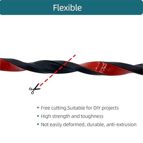 Tintvent Rectangle Foam Rubber Seal, Self-Adhesive EPDM Foam Rubber Weather Stripping for Boat, Auto, RV, Marine, Garage Doors/Window and More, W:0.5"; H:0.25"; L:26Feet - Image 4