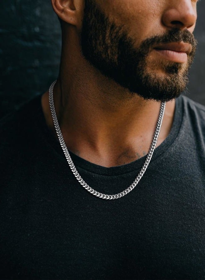 ChainsPro سلاسل عنق للرجال من الفولاذ المقاوم للصدأ 24 بوصة 6 مم سلسلة رائعة هدايا رجالية - Image 5