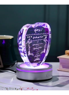 RARELY RARELY Gifts for Wife with Colorful LED Base I Love You Gifts for Her from Husband Best Anniversary Birthday Holiday Wife Gift Ideas Romantic to My Wife Crystal Keepsakes Presents  Day  - Image 4