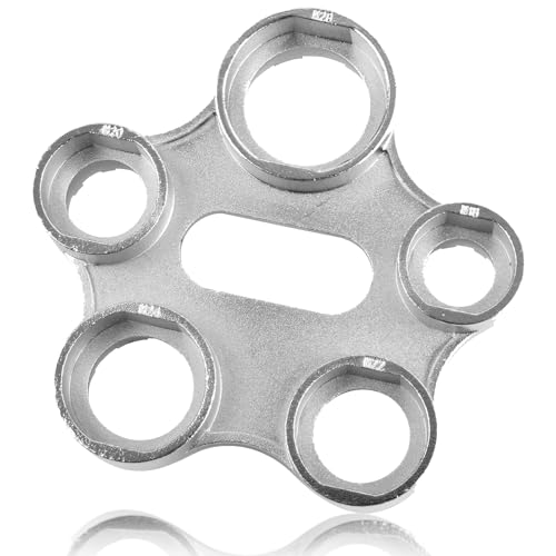Massmot 5 in 1 Multi Faucet Wrench, Faucet Aerator Removal Tool, Metal Universal Multi-Purpose Aerator Wrench for Faucet Aerators & Sprayers - Image 1