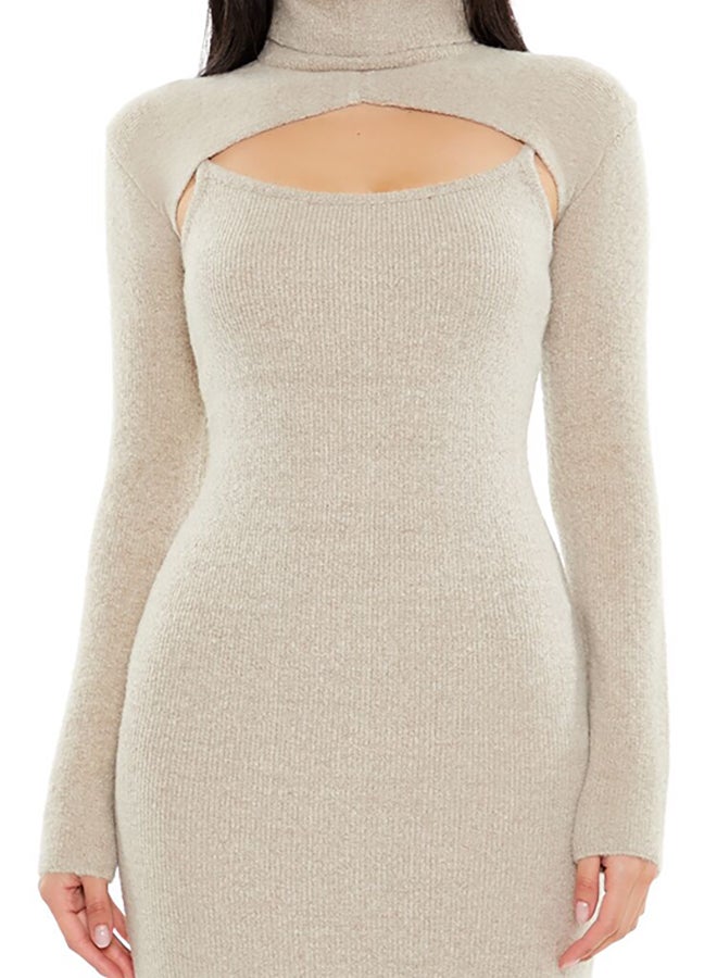 FOREVER 21 Sweater Midi Dress & Bolero Set - Image 5
