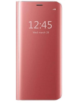 Iphone 6 Flip Case Iphone 6S Protective Case Shockproof Mirror Case Clear View Stand Case Cover Rose Gold
